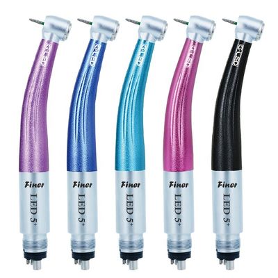 2 τρύπα 4 υλικό μετάλλων Handpiece αεροστροβίλων υψηλής ταχύτητας τρυπών με 5 οδηγήσεις