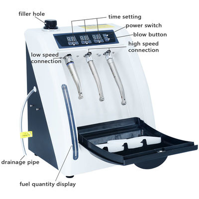 60L/Min οδοντική Lubricator Handpiece υψηλή ή αργόστροφη λαδώνοντας μηχανή Handpiece