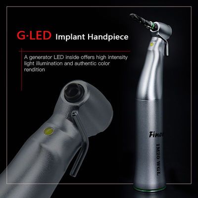 Αυστριακό στυλ Generator LED Implant Handpiece Δοντιακή 20:1 Αντίθετη γωνία