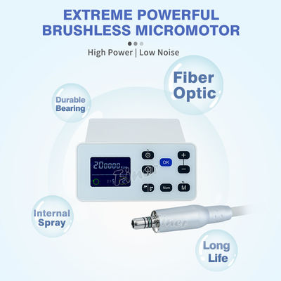 Οδοντιατρικός ηλεκτρικός κινητήρας Led Brushless Οδοντιατρικός ηλεκτρικός μικροκινητήρας με εσωτερικό ψεκασμό